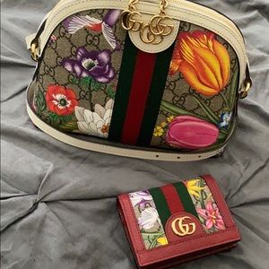 Floral Print Gucci Purse